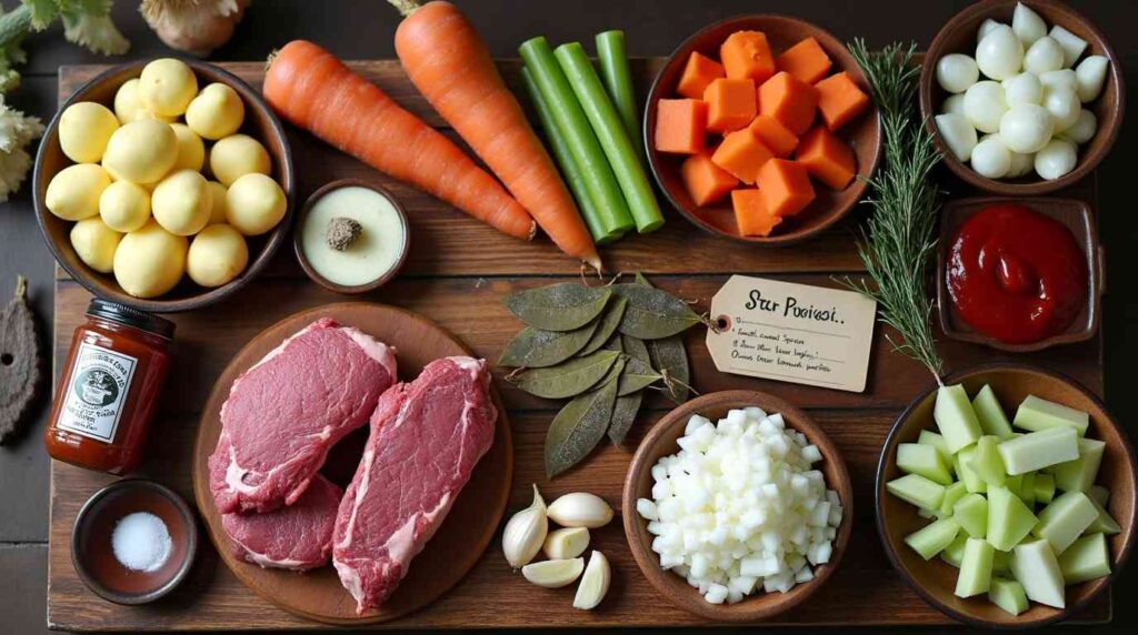 Amish Beef Stew Ingredients