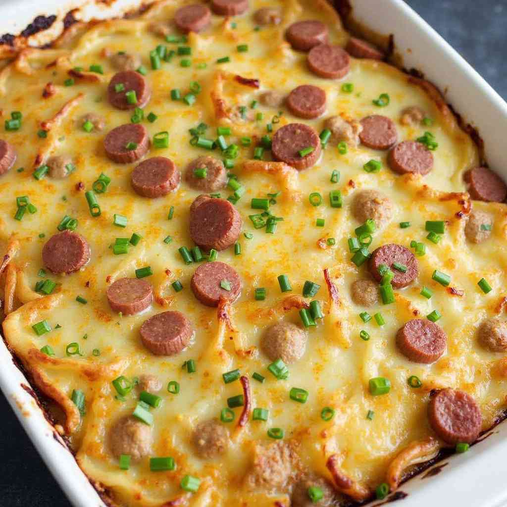 Mennonite Cabbage Potato Kielbasa Bake 7 Mennonite Cabbage Potato Kielbasa Bake Yummy