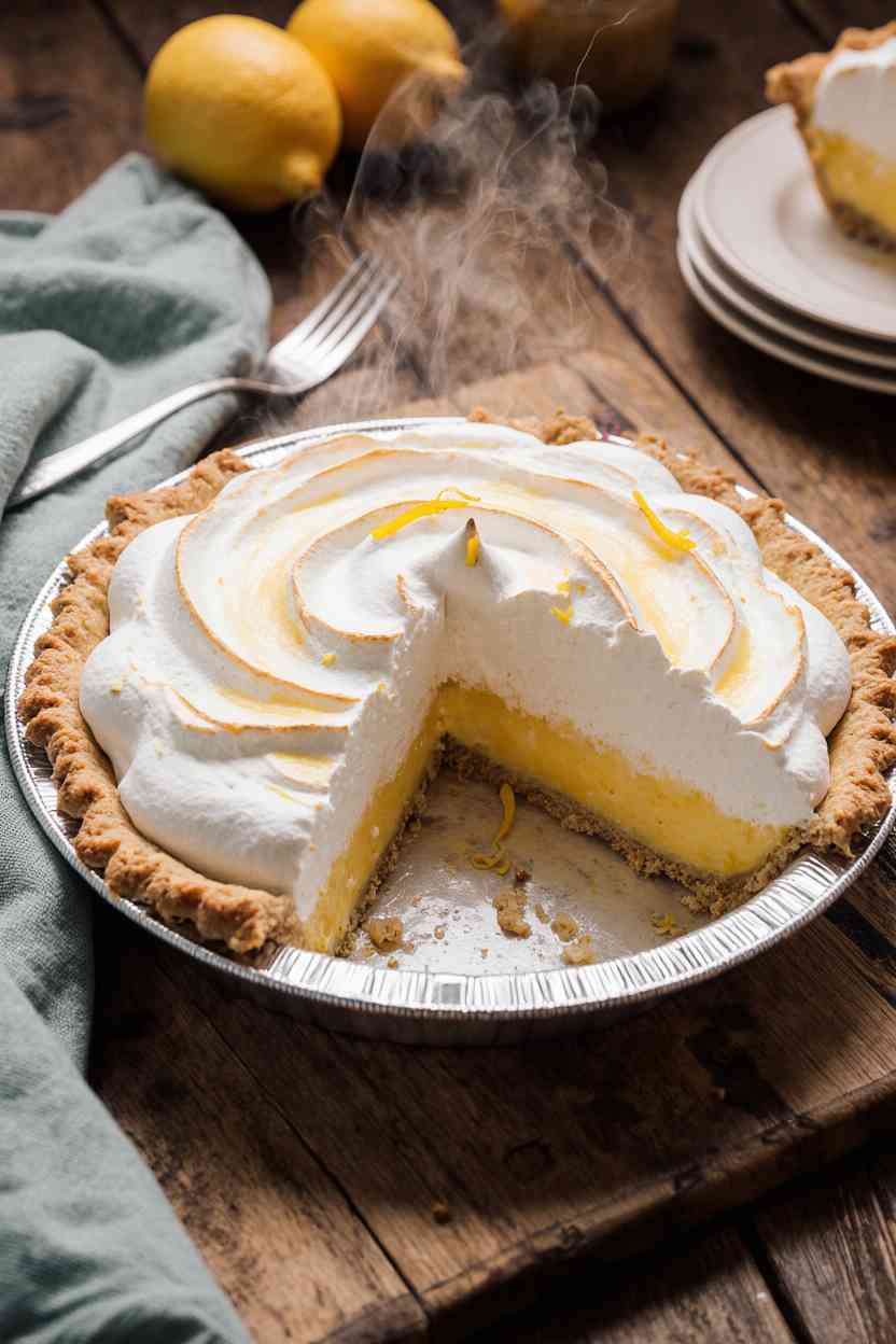 Hutterite Mile-High Lemon Pie