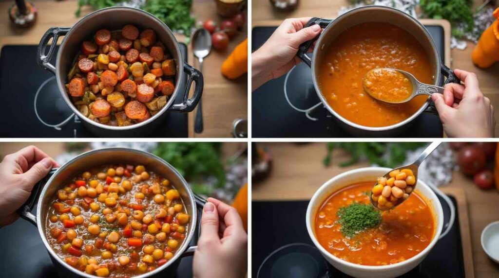 Hutterite sausage soup recipe 6 step-by-step how to make hutterite sausage soup recipe in kitchen