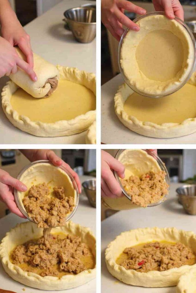 Hutterite Schuten Pie Recipe – Creamy Cottage Cheese Delight 7 hutterite schuten pie step by step cottage cheese pie tutorial