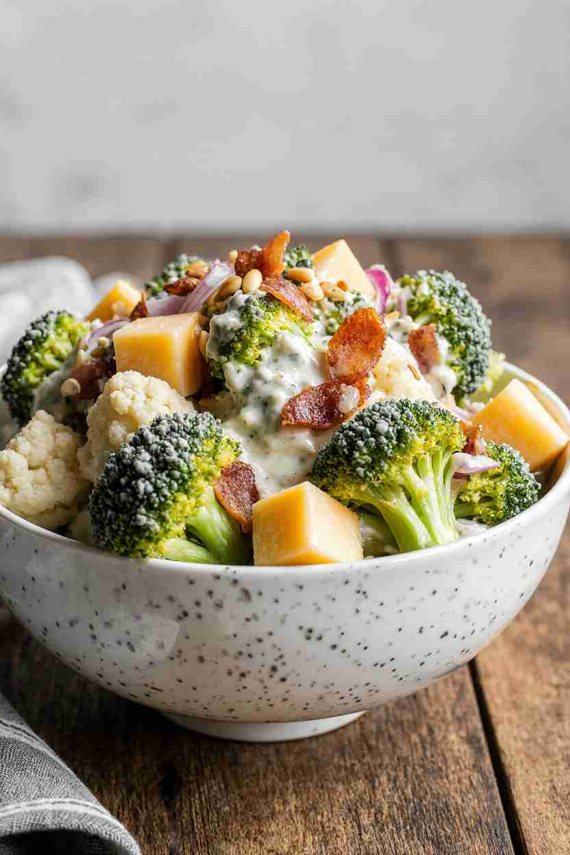 Amish Broccoli and Cauliflower Salad