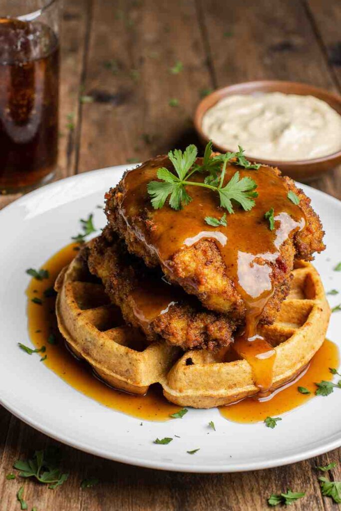 Amish Chicken and Waffles recipe
