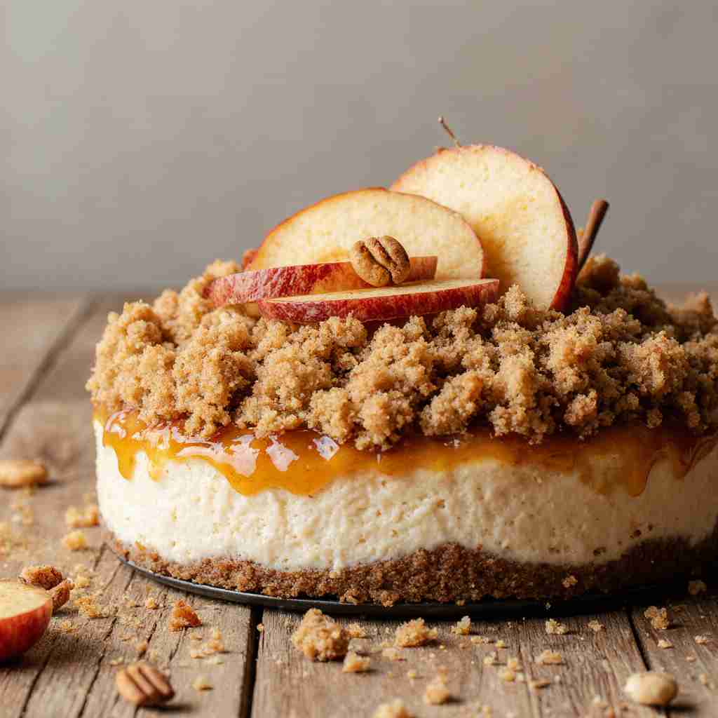 Apple Crumble Cheesecake