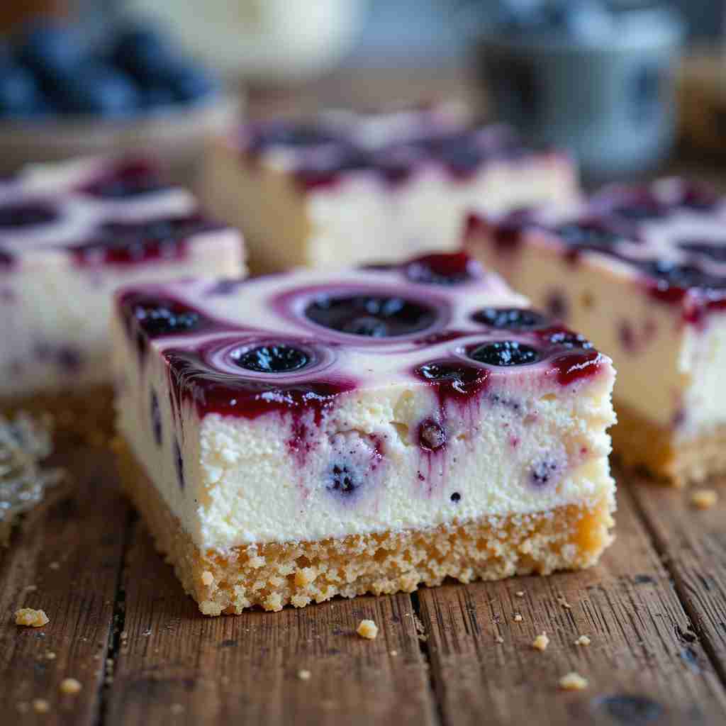 Blueberry Cream Cheese Bars – Easy Dessert Bar Recipe 3 Blueberry Cream Cheese Bars