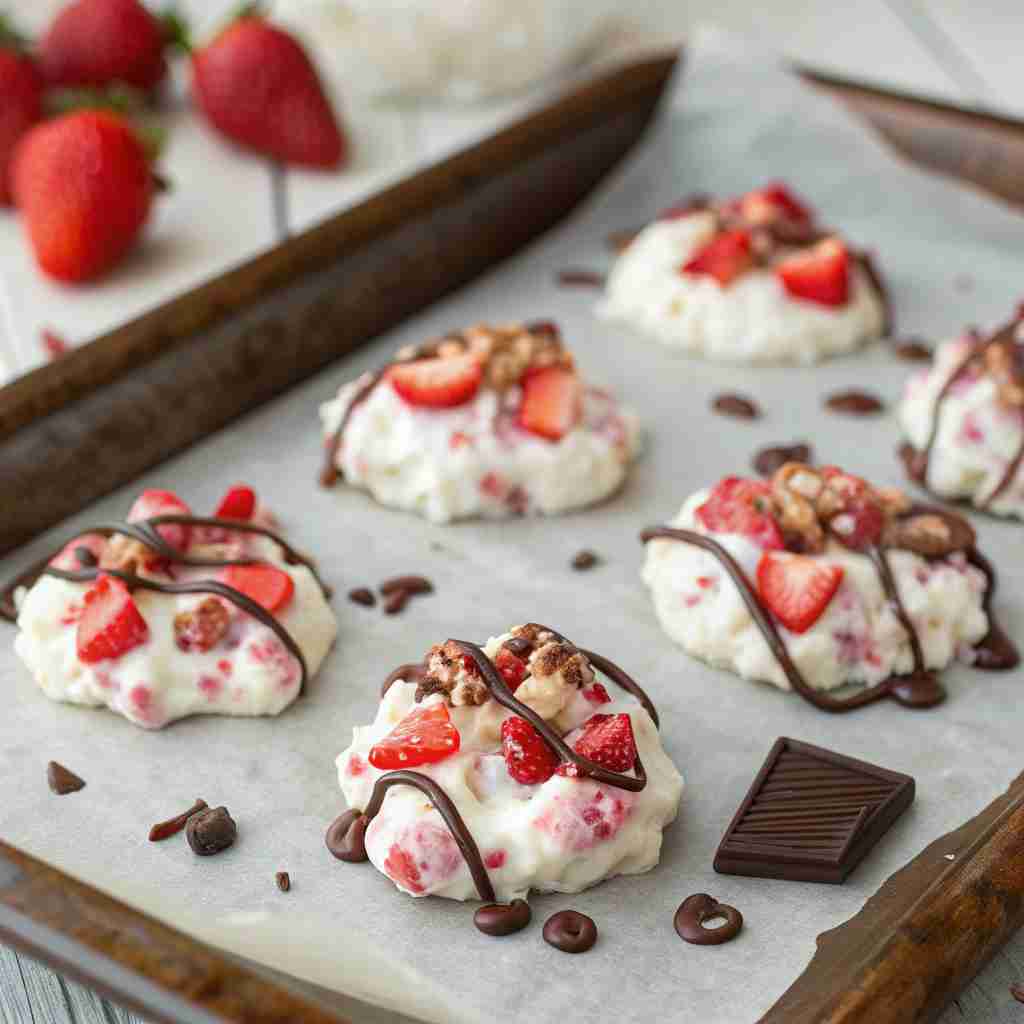 Chocolate Strawberry Yogurt Clusters – Easy Frozen Treat Recipe 4 Chocolate Strawberry Yogurt Clusters