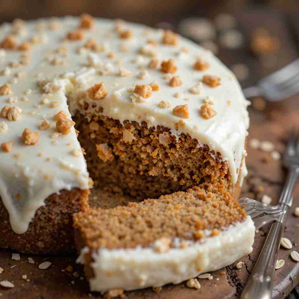 Easy Flourless Oatmeal Carrot Cake (Gluten-Free & Healthy) 4 Easy Flourless Oatmeal Carrot Cake