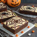 Halloween Swirl Cream Cheese Brownies