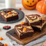 Halloween Swirl Cream Cheese Brownies