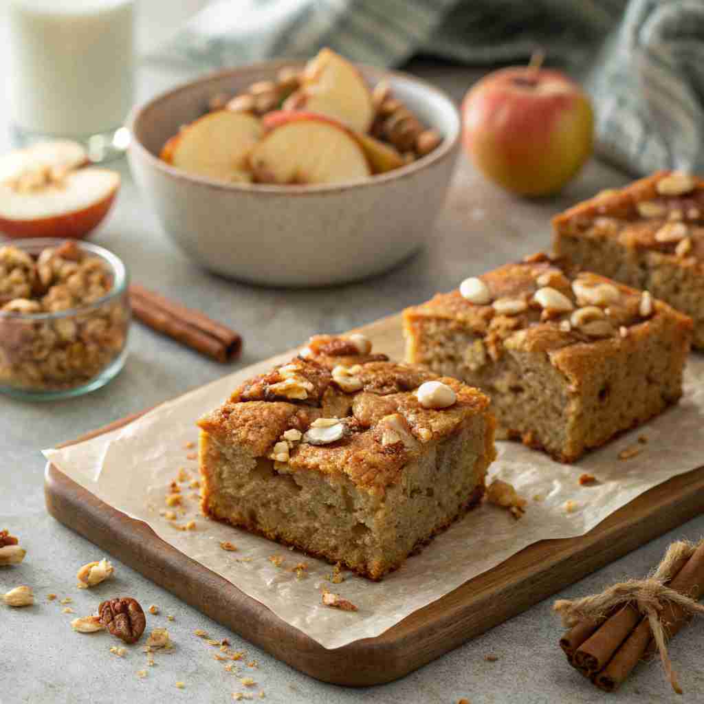 Healthy Breakfast Oatmeal Apple Cake