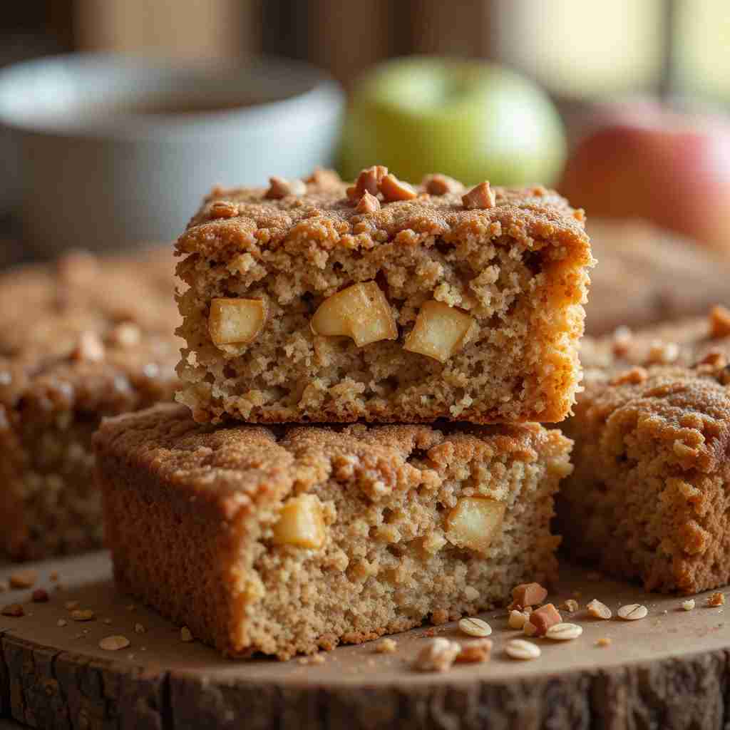 Healthy Breakfast Oatmeal Apple Cake