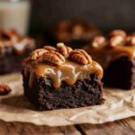 Healthy Caramel Pecan Brownies
