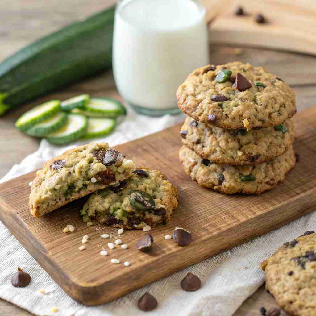 Healthy Zucchini Oatmeal Cookies
