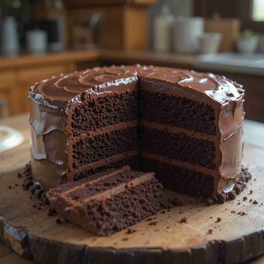 Old-Fashioned Devil’s Food Cake Recipe | Moist Chocolate Cake 4 Old-Fashioned Devil's Food Cake
