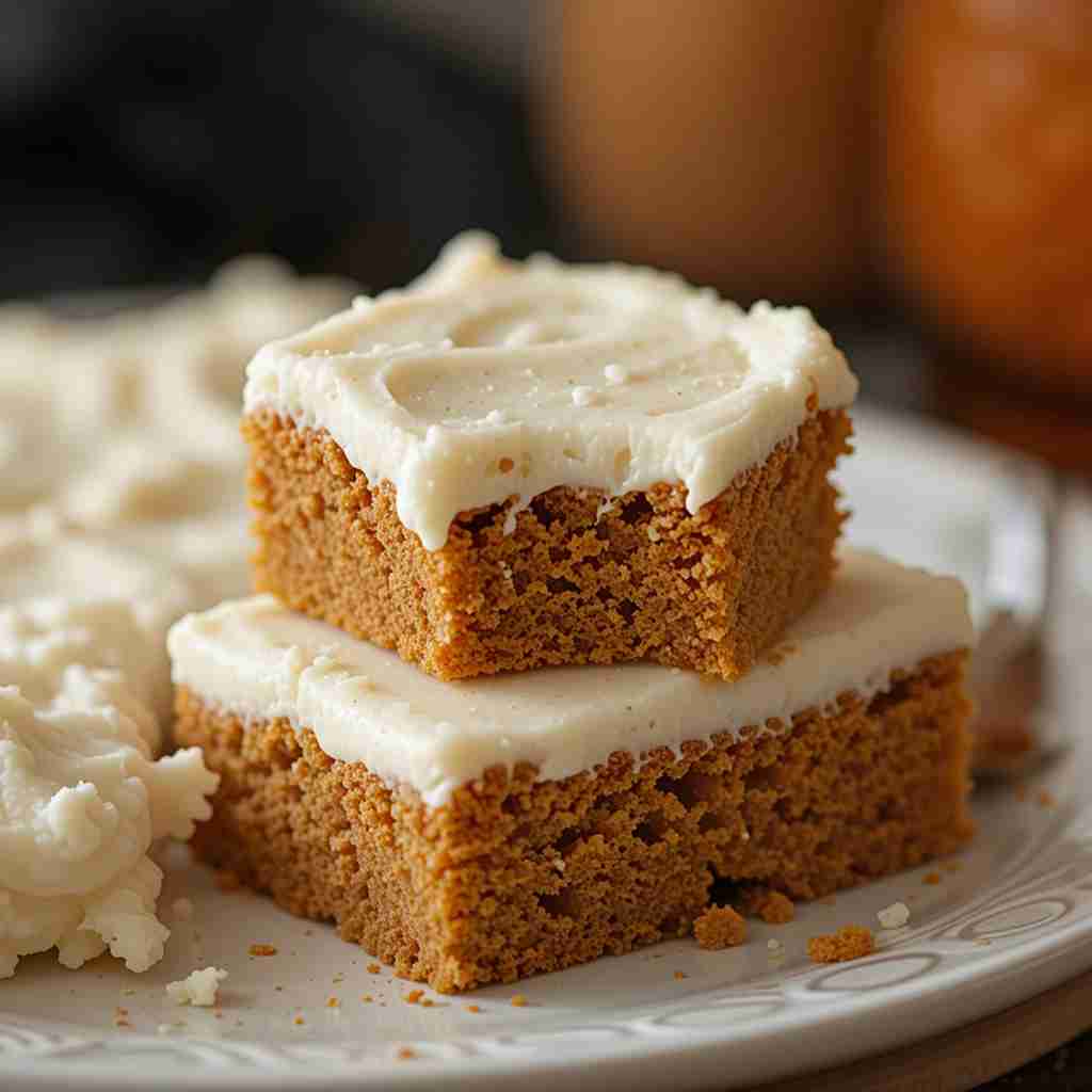 Pumpkin Bars with Brown Sugar Frosting