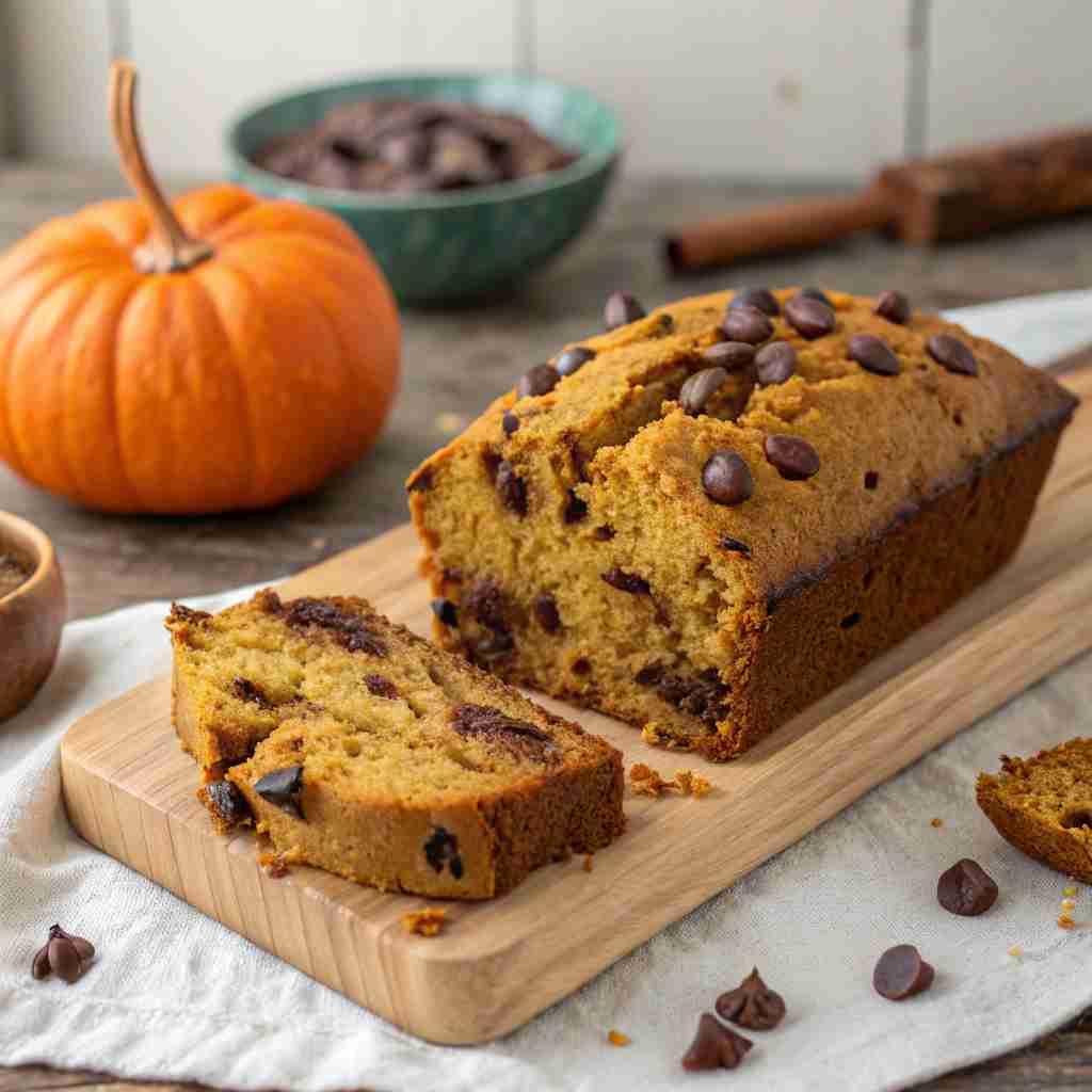 Pumpkin Chocolate Chip Bread