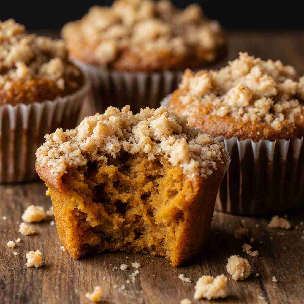 Pumpkin Streusel Muffins Recipe Homemade