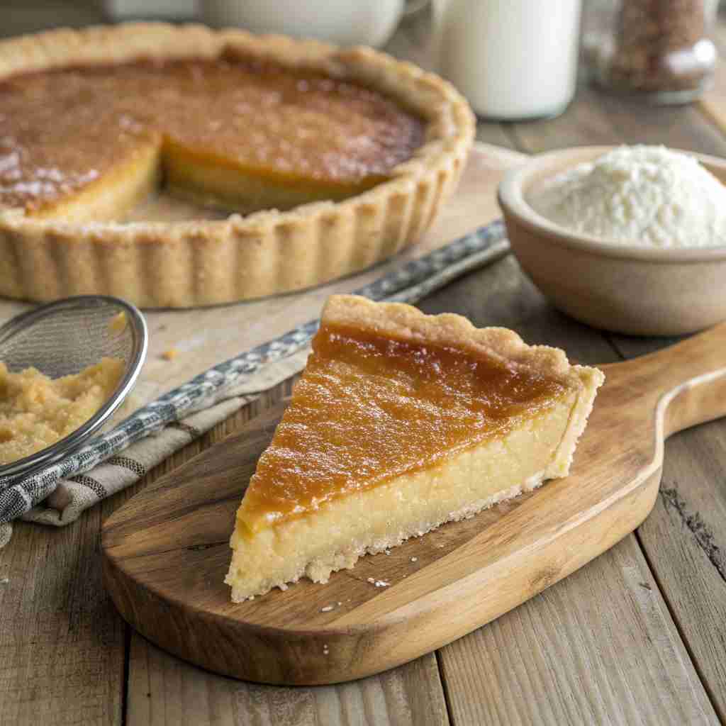 Zucker Pie Recipe | Traditional Hutterite Sugar Pie Dessert 4 Zucker Pie Recipe Traditional