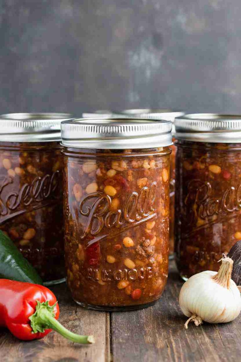 Canning Chili Recipe | Easy Homemade Pressure Canned Chili