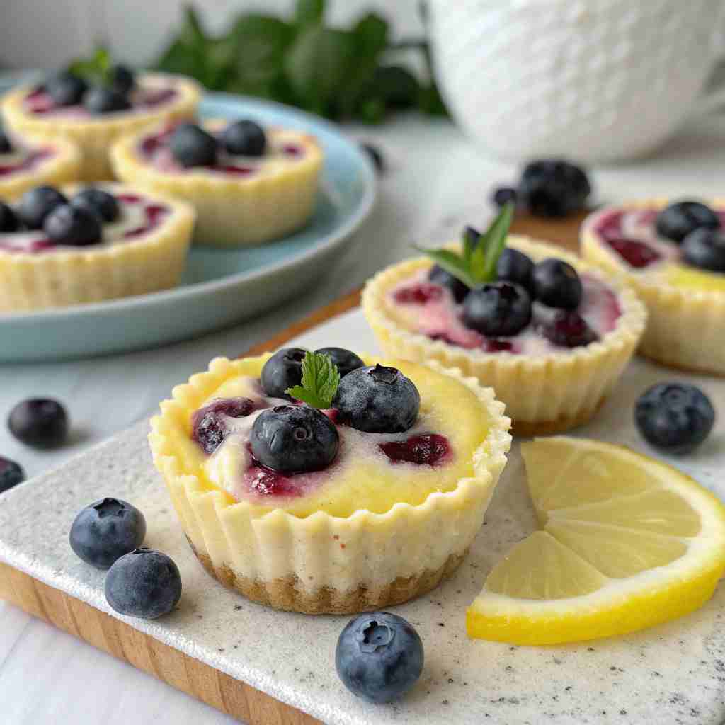 Blueberry Lemon Cottage Cheese Bites