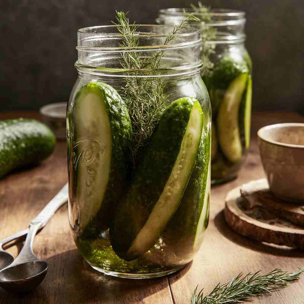 Canning Dill Pickles - Classic Garlic and Herb Recipe 2 Canning Dill Pickles