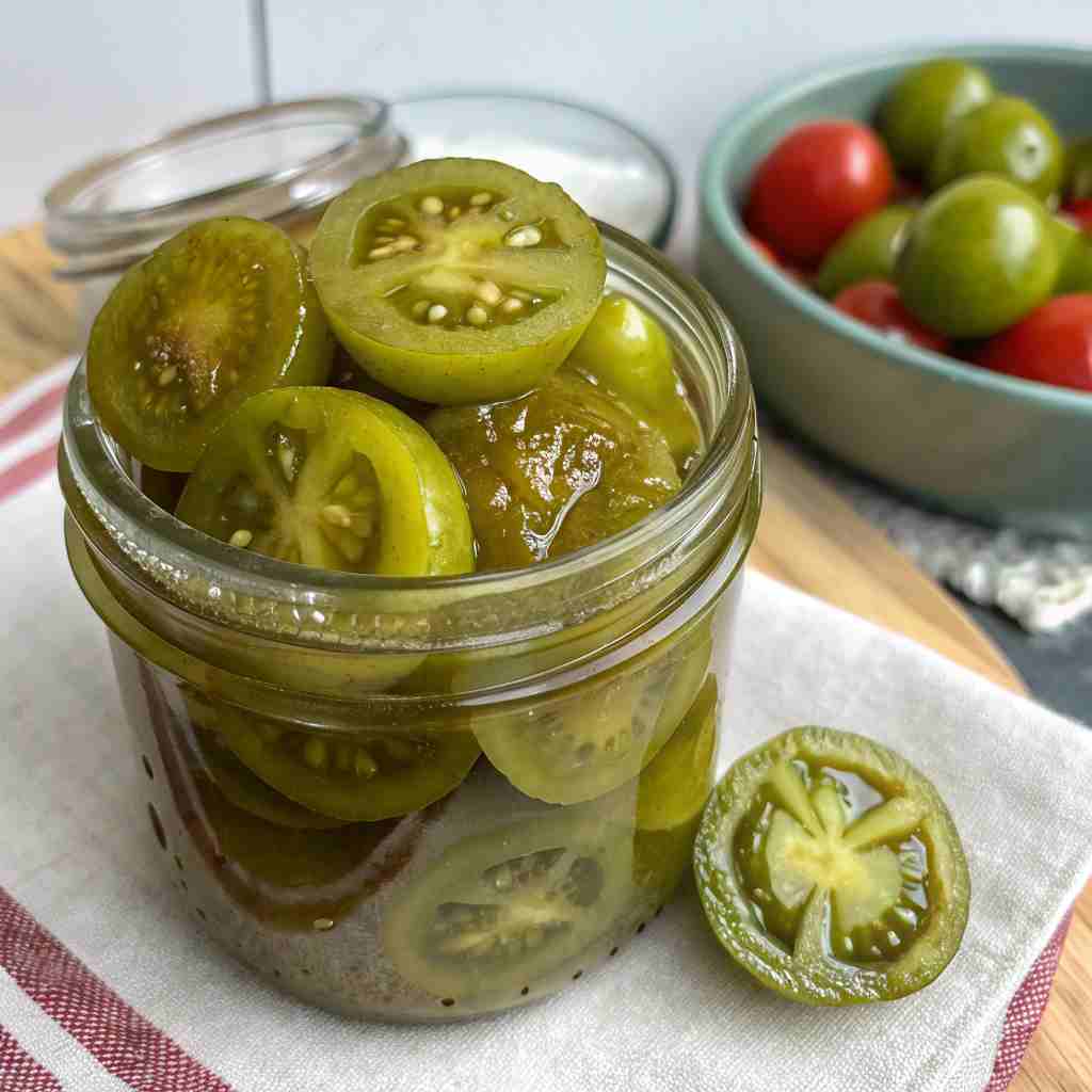 Canning Pickled Green Tomatoes