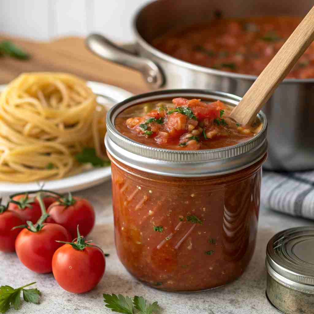 Canning Spaghetti Sauce - Homemade Italian Recipe 1 Canning Spaghetti Sauce