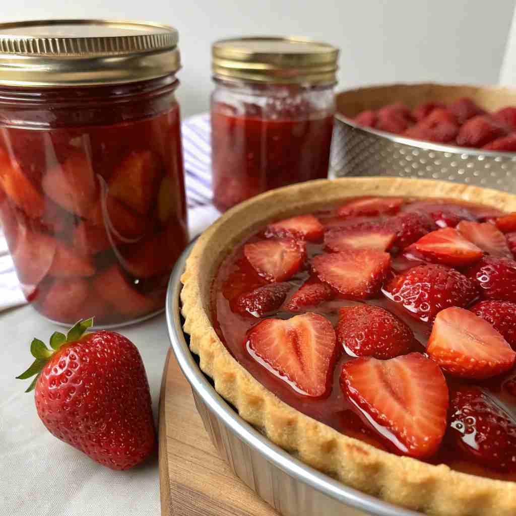 Canning Strawberry Pie Filling - Summer Berries All Year 1 Canning Strawberry Pie Filling