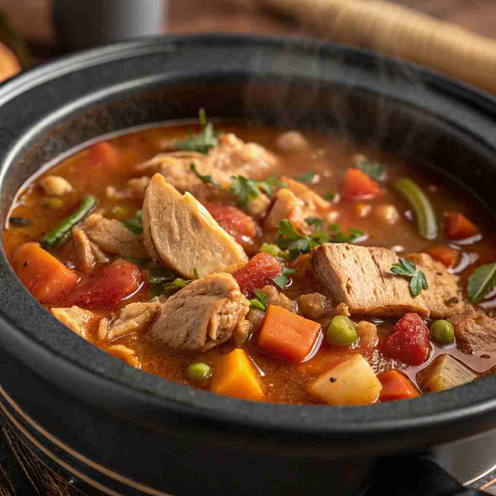 Crockpot Turkey Stew - Leftover Turkey Recipe 1 Crockpot Turkey Stew
