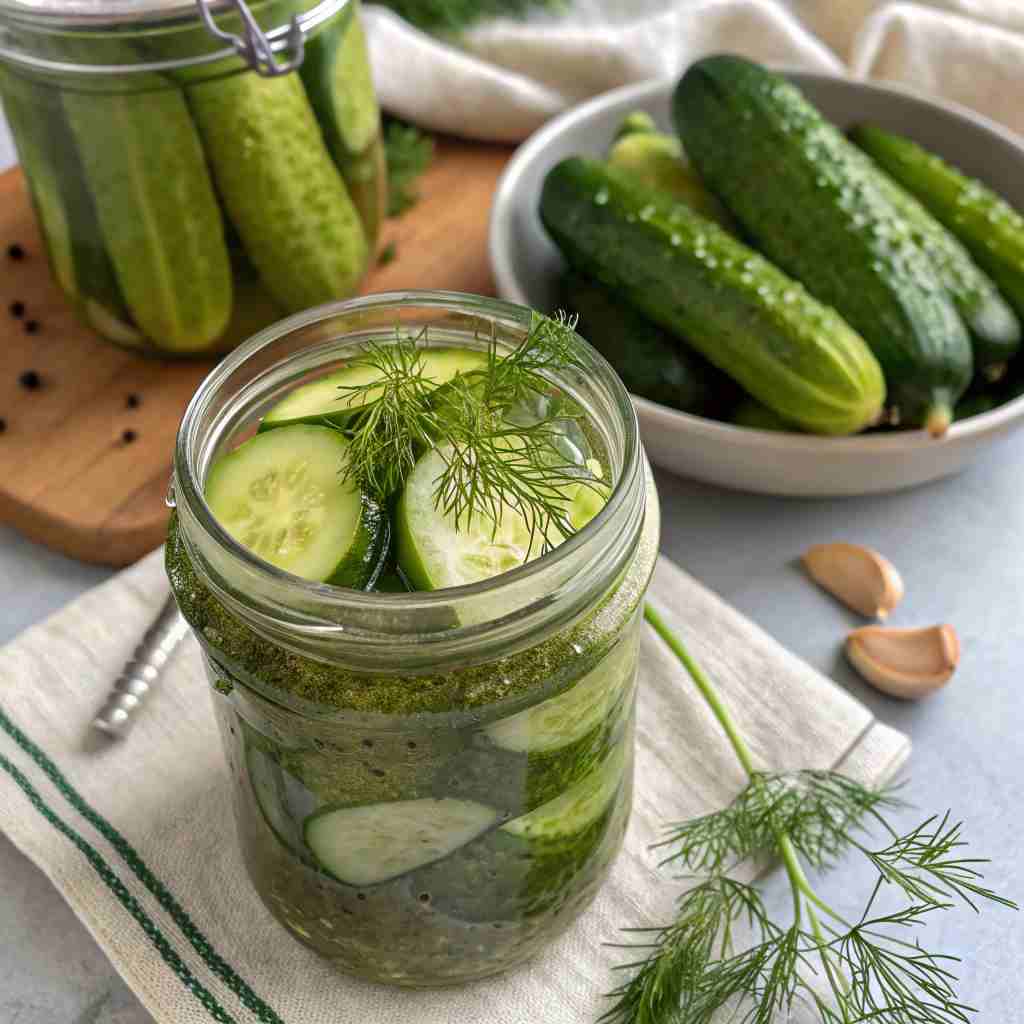 Easy Refrigerator Dill Pickles