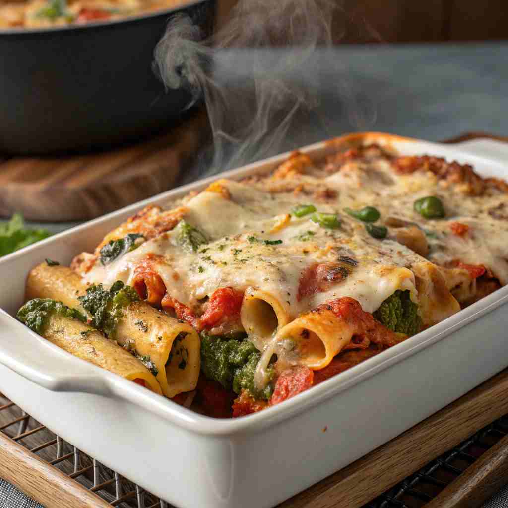 Loaded Veggie Baked Ziti - Healthy Pasta Casserole 1 Loaded Veggie Baked Ziti