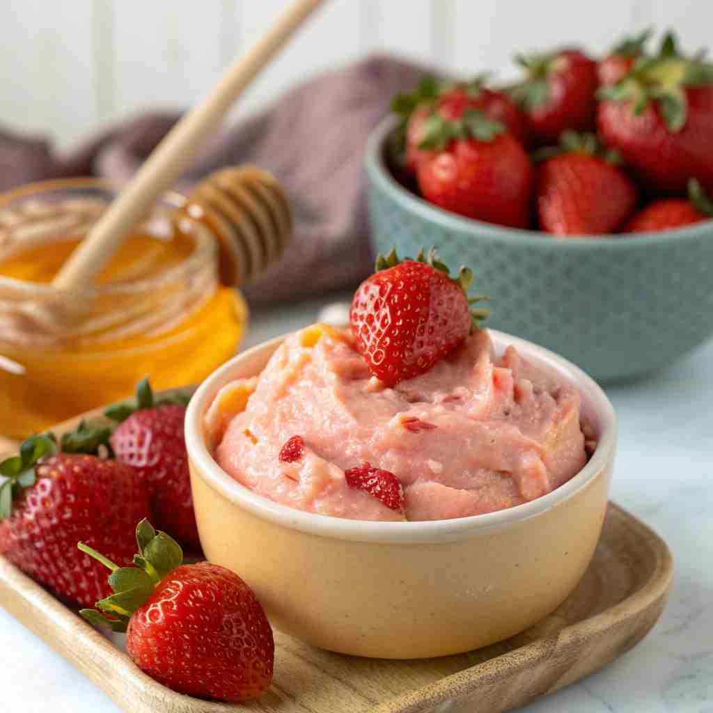 Strawberry Honey Butter - Homemade Spread Recipe 1 Strawberry Honey Butter