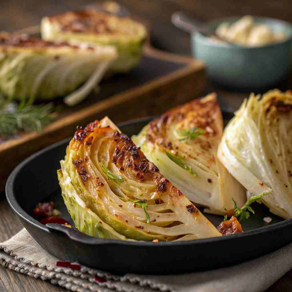 Air Fryer Cabbage Wedges