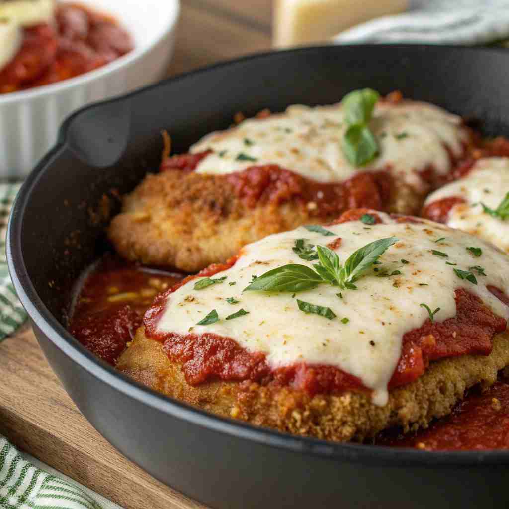 Air Fryer Chicken Parmesan - Crispy Low-Fat Italian 1 Air Fryer Chicken Parmesan
