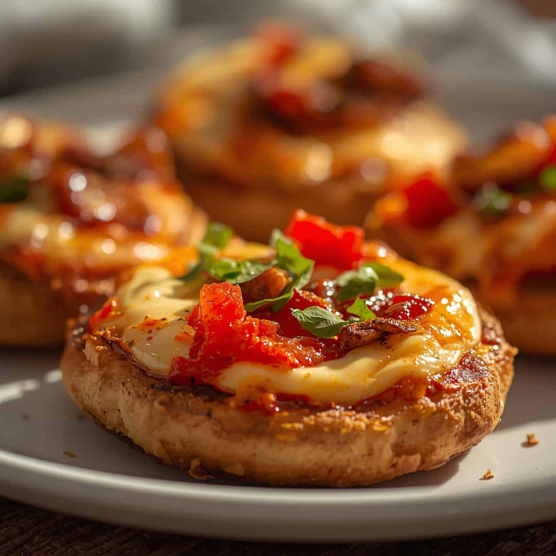 Air Fryer English Muffin Pizzas