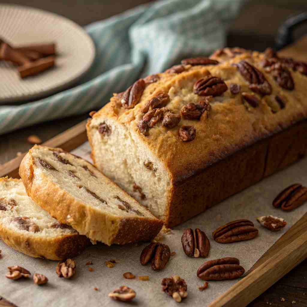 Alabama Pecan Bread - Sweet Southern Quick Bread 1 Alabama Pecan Bread