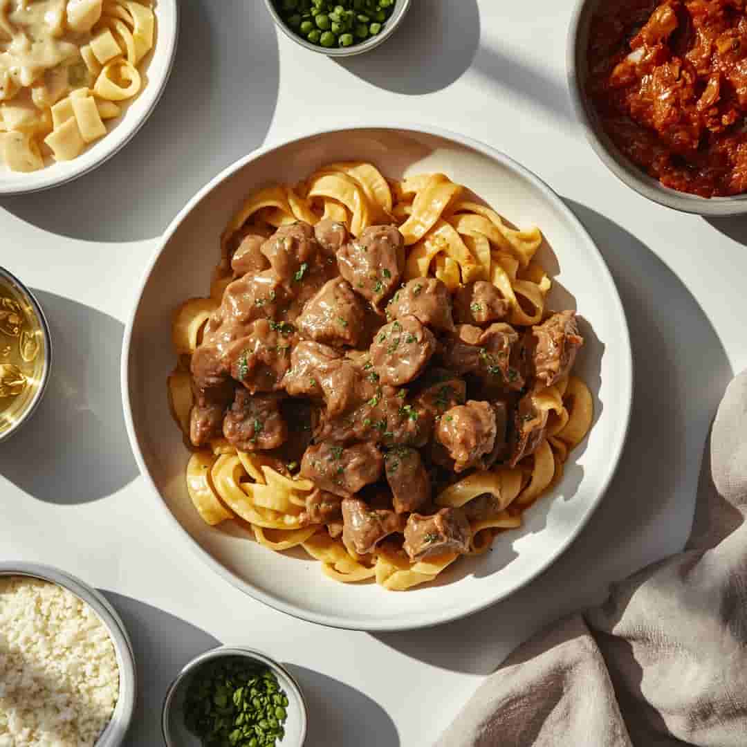 Beef Stroganoff from Leftovers