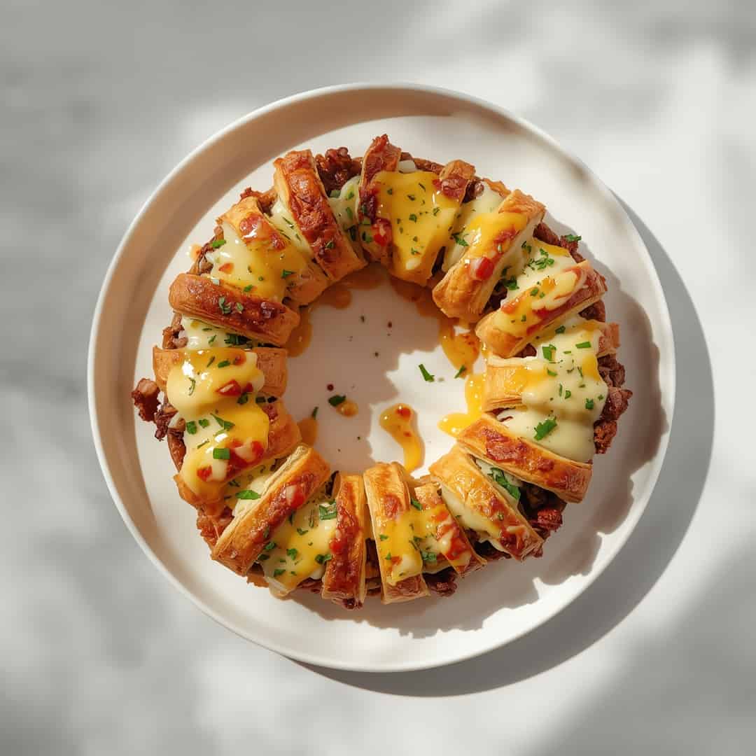 Best Philly Cheesesteak Crescent Ring