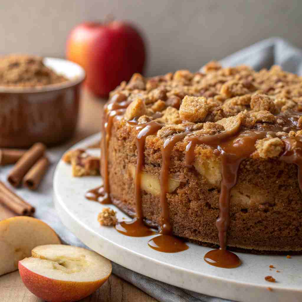 Caramel Apple Crumb Cake