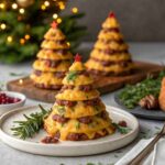 Cheddar and Beef Stuffed Christmas Trees