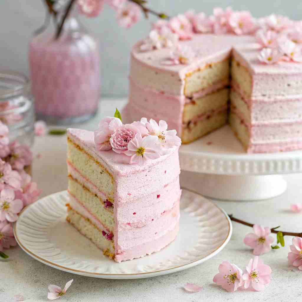 Cherry Blossom Dream Cake - Pink Spring Layer Cake 1 Cherry Blossom Dream Cake