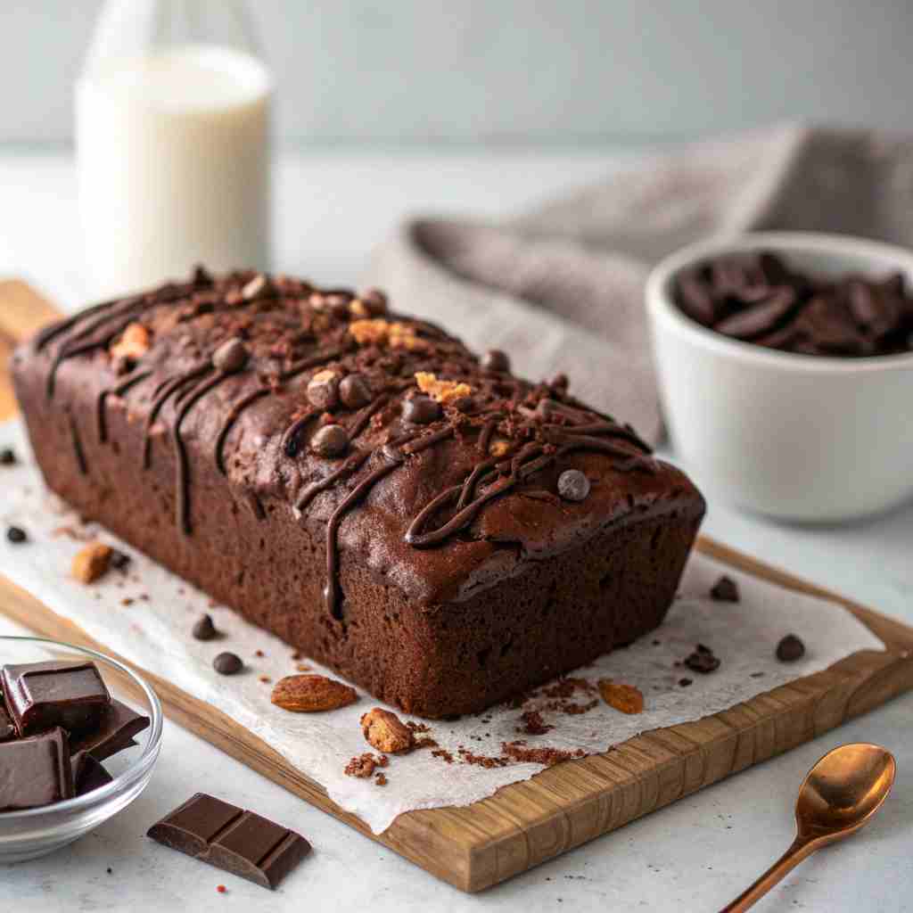 Chocolate Yogurt Loaf - Moist Quick Bread 1 Chocolate Yogurt Loaf