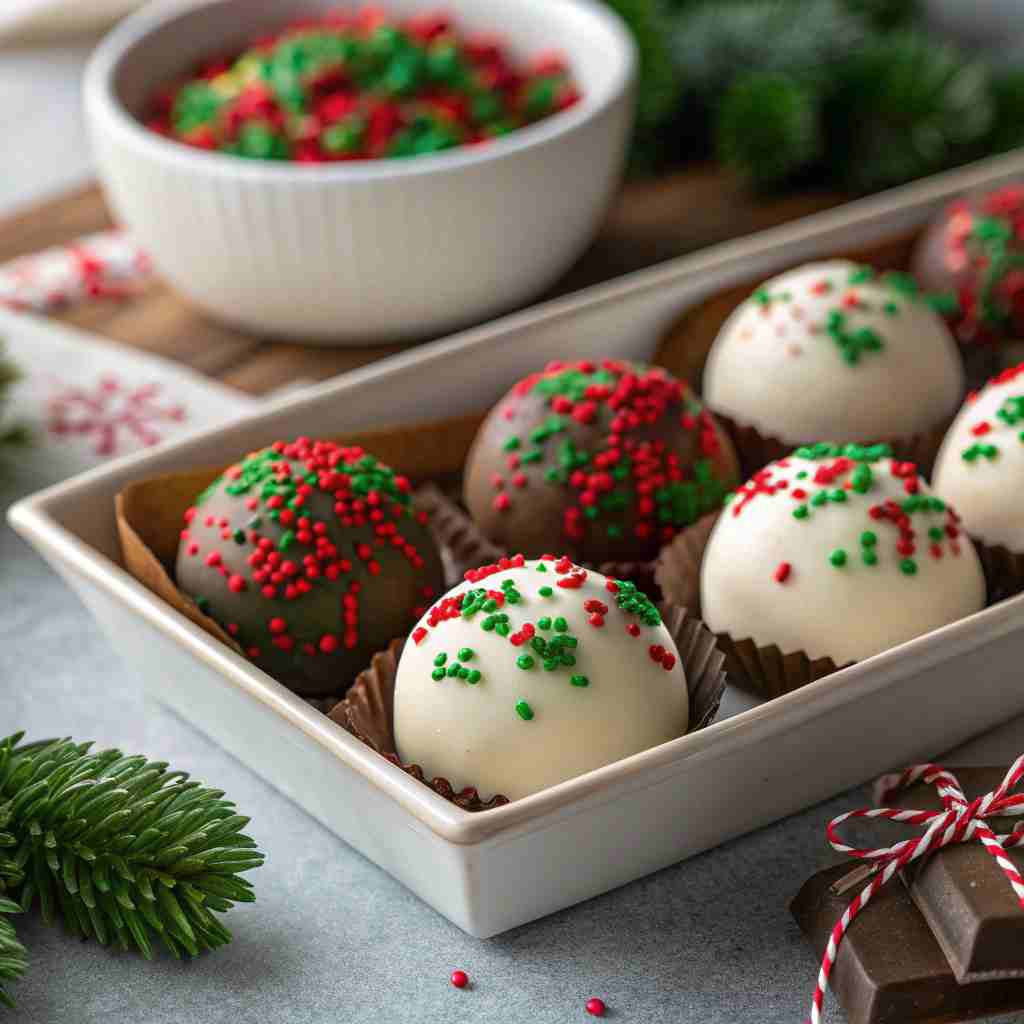 Christmas Oreo Truffles - Easy 3-Ingredient Candy 1 Christmas Oreo Truffles