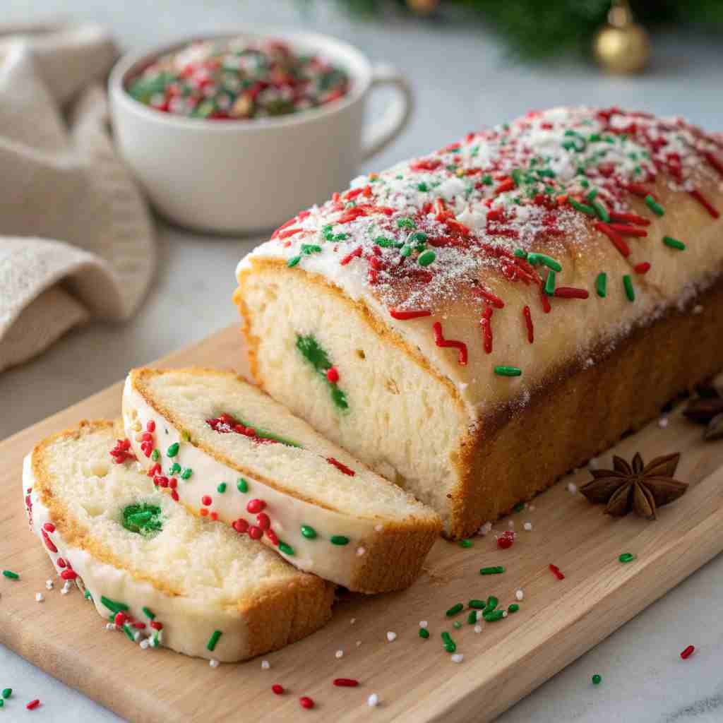 Christmas Sprinkle Buttermilk Bread - Festive Sweet Bread 1 Christmas Sprinkle Buttermilk Bread