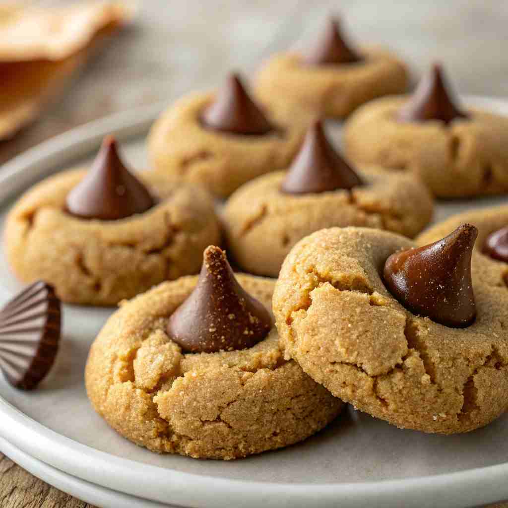 Classic Peanut Butter Blossoms Recipe - Hershey Kiss Cookies 2 Classic Peanut Butter Blossoms Recipe