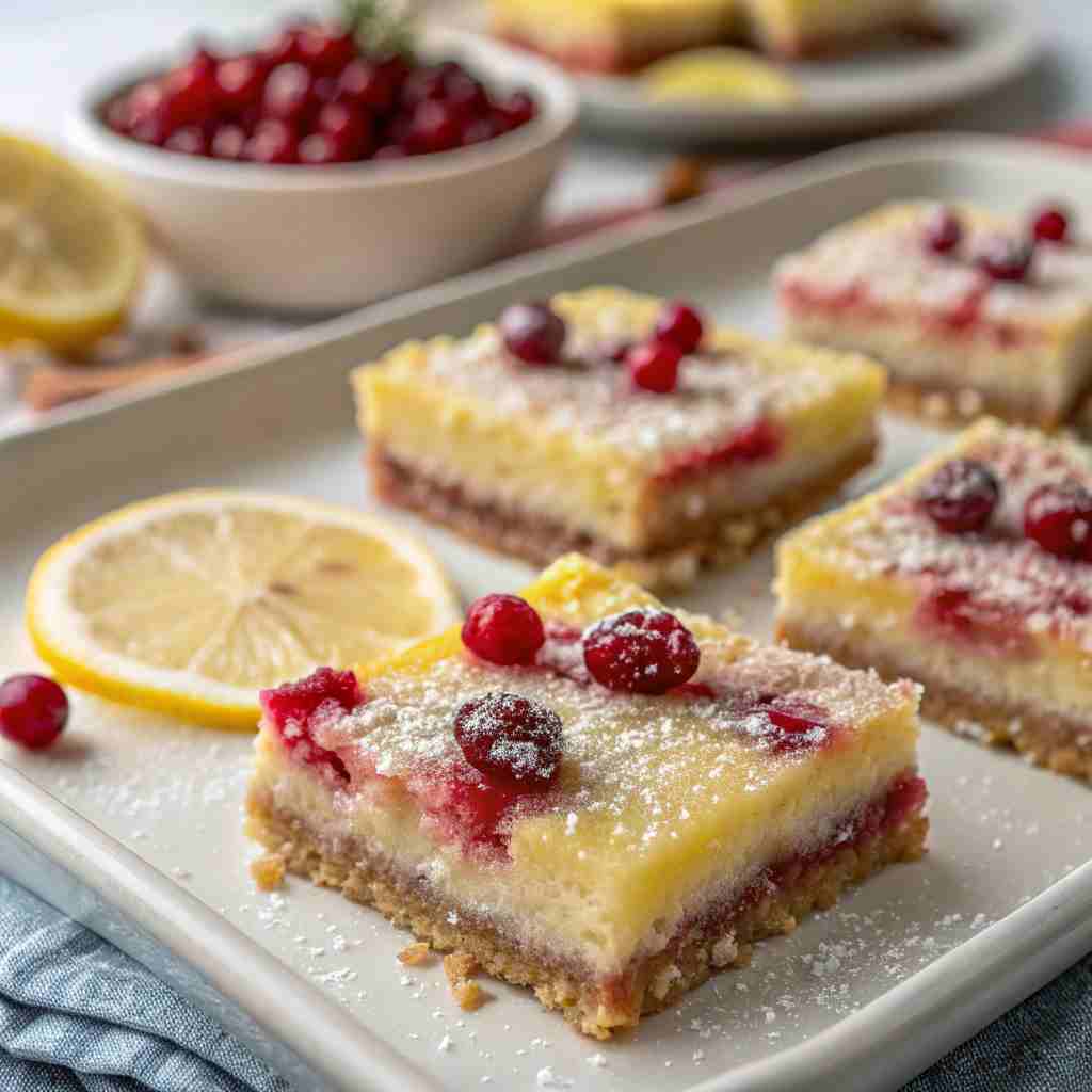 Cranberry Lemon Bars