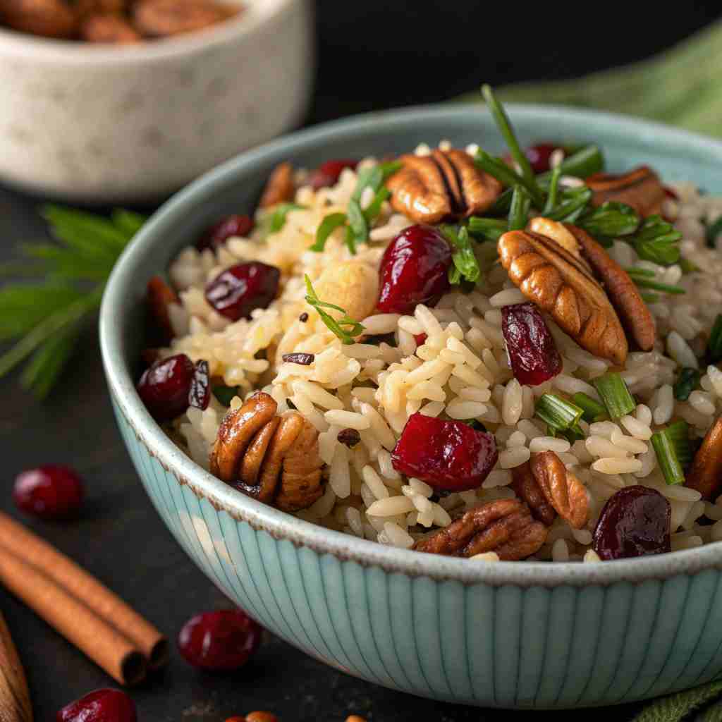 Cranberry Pecan Wild Rice Pilaf
