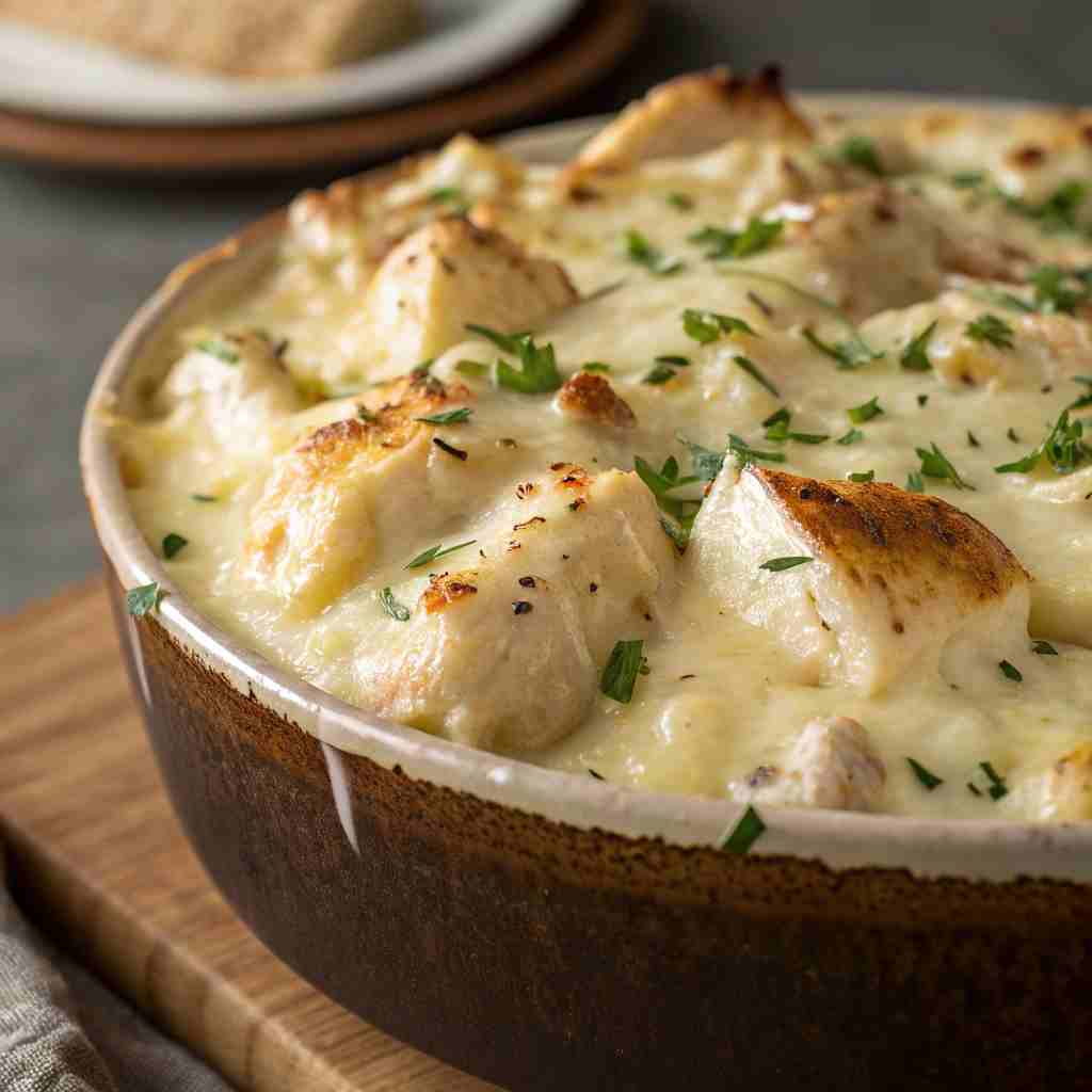 Creamy Garlic Cheesy Chicken Potato - One-Pan Comfort Meal 1 Creamy Garlic Cheesy Chicken Potato
