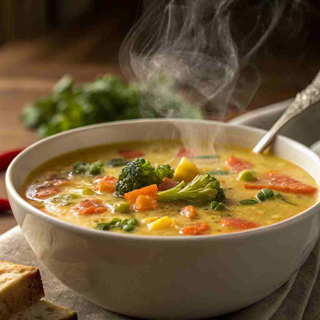 Creamy Vegetable Soup - Healthy One-Pot Recipe 1 Creamy Vegetable Soup
