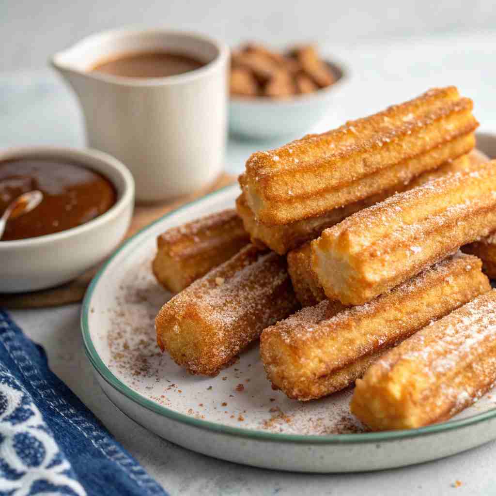 Crispy Angel Cake Churro Bites
